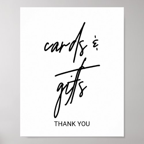 Whimsical Calligraphy Cards and Gifts Sign