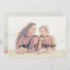 Whimsical Calligraphy | Faded Photo Maid Of Honor