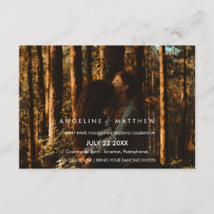 Whimsical Calligraphy   Faded Photo The Wedding Of Invitation