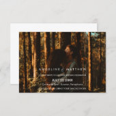 Whimsical Calligraphy | Faded Photo The Wedding Of Invitation (Front/Back)
