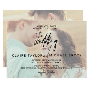 Photo Wedding Invitations Zazzle