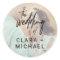 Whimsical Calligraphy Photo Wedding Envelope Seals