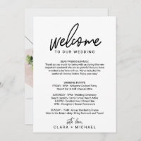 Personalized Destination Wedding Welcome Letter & Itinerary - Map