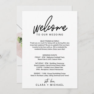Wedding Welcome Bag Note SHR109  Invitation Templates ~ Creative Market