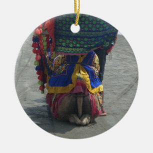 Whimsical Camel Art Print/Graphic Ceramic Ornament