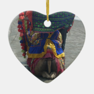 Whimsical Camel Art Print/Graphic Ceramic Ornament