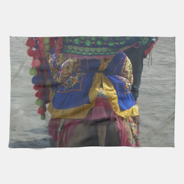 Whimsical Camel Art Print/Graphic Kitchen Towel (Horizontal)