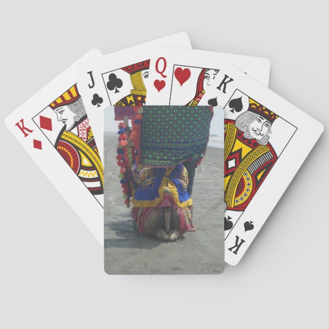 Whimsical Camel Art Print/Graphic Poker Cards (Back)
