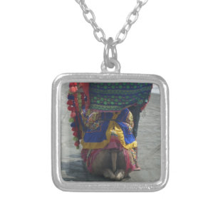 Whimsical Camel Art Print/Graphic Silver Plated Necklace