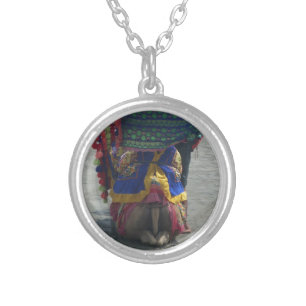 Whimsical Camel Art Print/Graphic Silver Plated Necklace