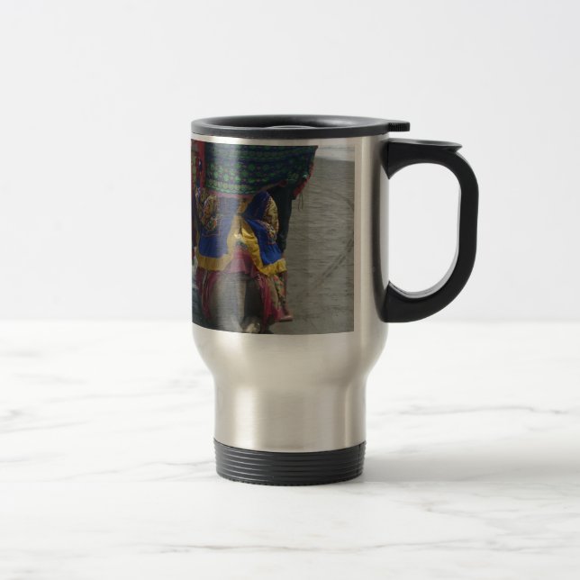 Whimsical Camel Art Print/Graphic Travel Mug (Right)