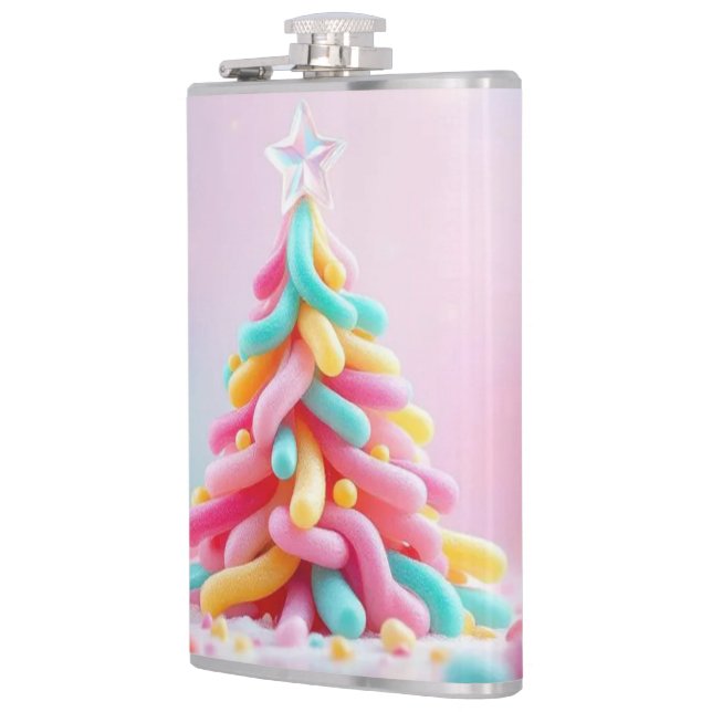Whimsical Candy Tree Flask (Left)