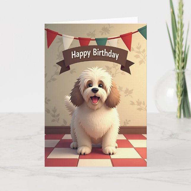 Whimsical Canine Smile Card (Front)
