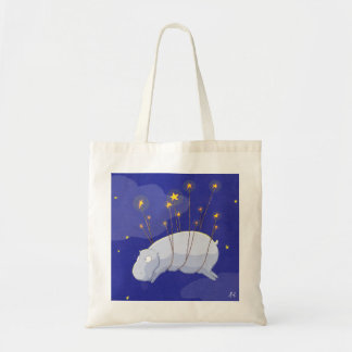 Whimsical Canvas Tote: Now with a cute hippo Tote Bag