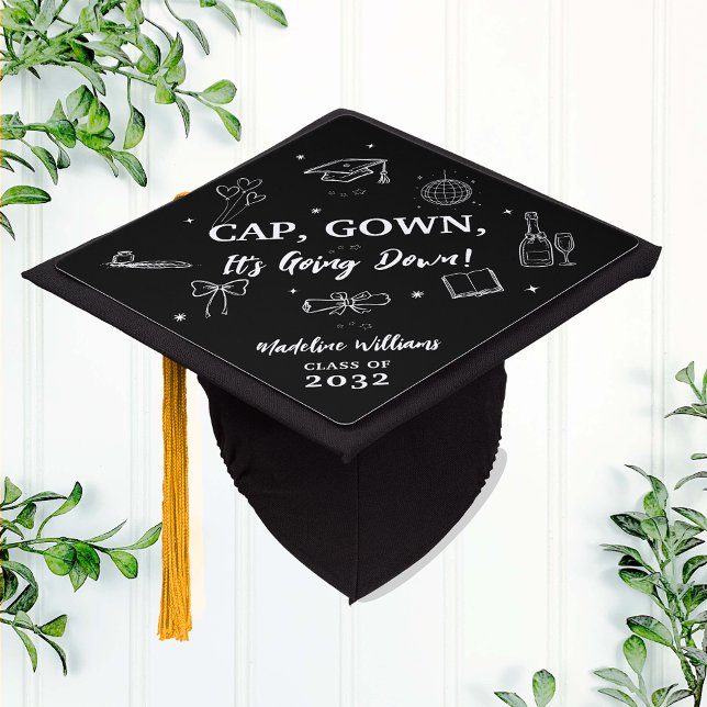 Whimsical Cap Gown It's Going Down Tassel Topper (Creator Uploaded)