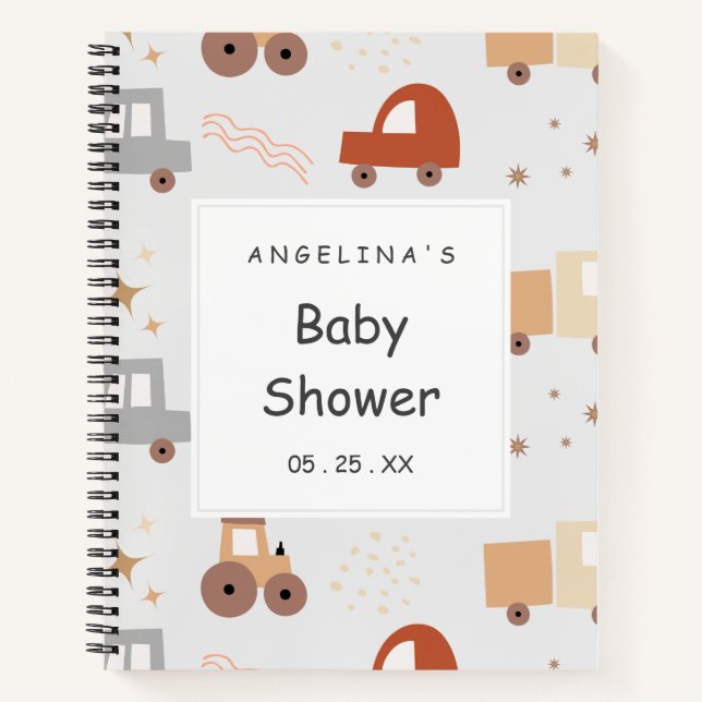 Whimsical Car Boho Notebook (Front)