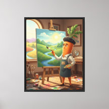 Whimsical Carrot Artist