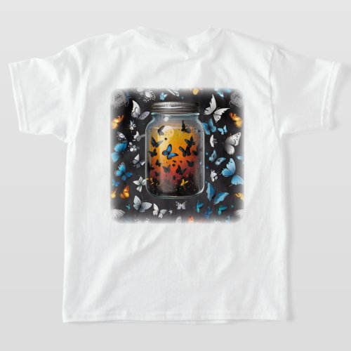 Whimsical Cartoon Butterfly T_Shirt Designs