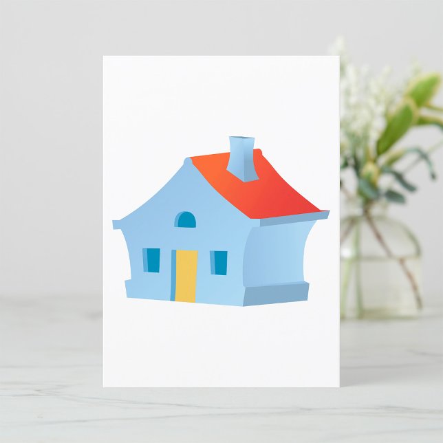 Whimsical Cartoon House Colorful Playful Home Invitation (Creator Uploaded)