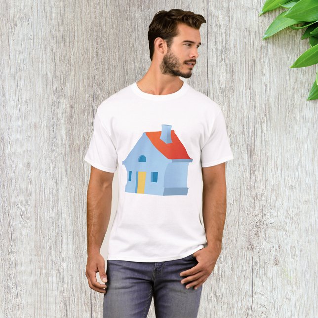 Whimsical Cartoon House Colorful Playful Home T-Shirt (Creator Uploaded)