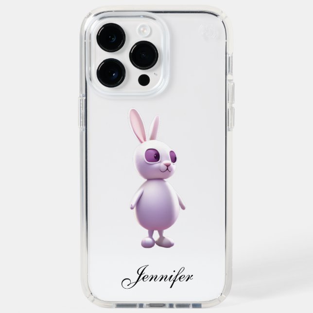 Whimsical Cartoon Rabbit Speck iPhone Case (Front)