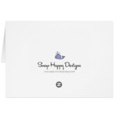 Whimsical Cartoon Whale Cards (Back Horizontal)
