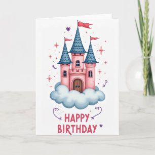 Whimsical Castle Celebration Card