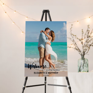 whimsical casual fresh romantic photo wedding foam board