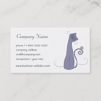 Whimsical Cat Business Card