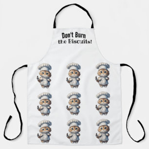 Whimsical Cat Chef All-Over Print Apron