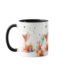 Whimsical Cat Coffee Mug