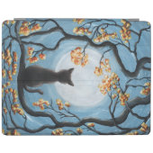 Whimsical Cat in Tree Full Moon Painting iPad Smart Cover (Horizontal)