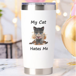 Whimsical Cat Insulated Tumbler