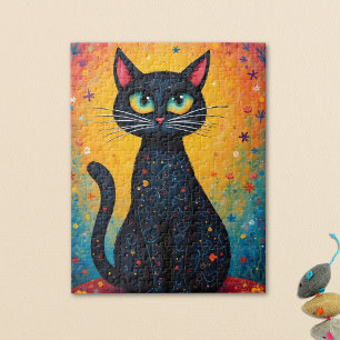 Whimsical Cat Jigsaw Puzzle