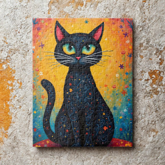 Whimsical Cat Jigsaw Puzzle