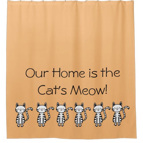 Whimsical Cat Lover Shower Curtains