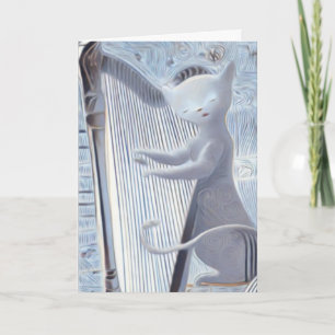 Whimsical Cat Music – Greeting Card