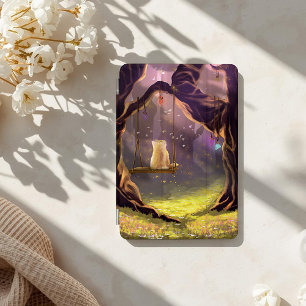 Whimsical Cat on a Swing Poster iPad Mini Cover