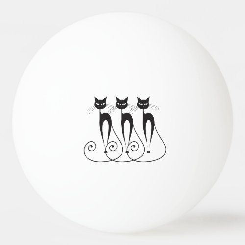 Whimsical cat PERSONALIZE Ping_Pong Ball