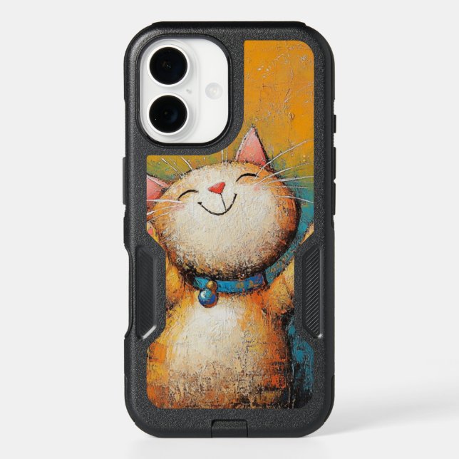 Whimsical Cat Phone I6 Case (Back)