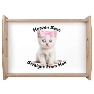 Whimsical Cat Serving Tray