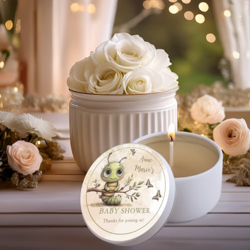 Whimsical Caterpillar Ready to Soar Baby Shower Mini Candle Favors