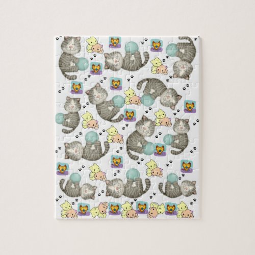 Whimsical Cats Jigsaw Puzzle Daisy