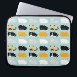 Whimsical Cats Pattern Laptop Sleeve<br><div class="desc">Adorable sleeping cats pattern features a tuxedo or bicolor cat,  a gray tabby,  an orange tabby,  a white cat,  a black cat,  and a rag doll cat on a mint green background. Perfect for the (crazy) cat people in your life.</div>