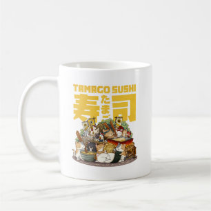 Whimsical Cats Tamago Sushi Workshop Coffee Mug