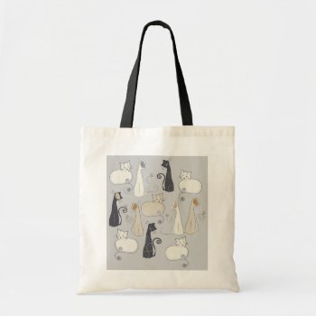 Whimsical Cats Tote Bag by EveStock at Zazzle