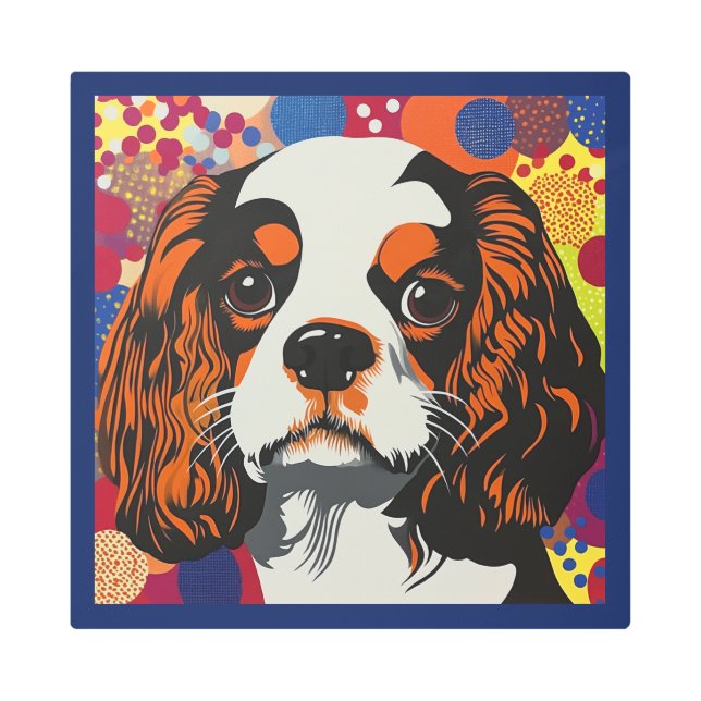 Whimsical Cavalier Spaniel Art (Front)