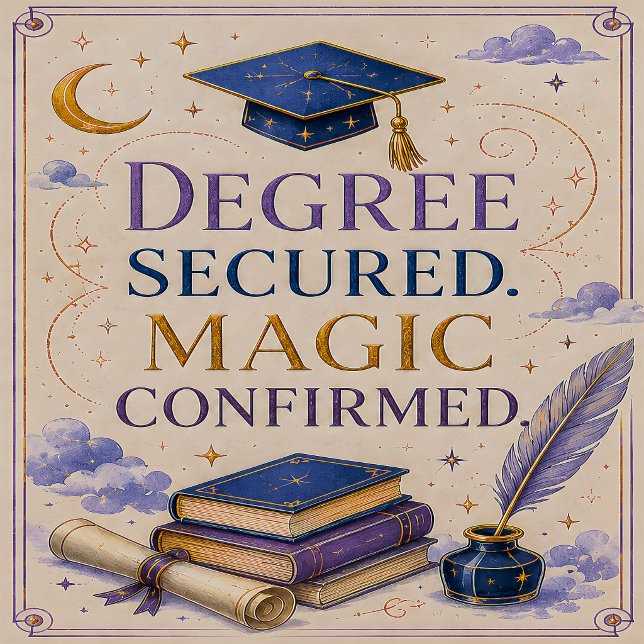 Whimsical Celestial Grad Congrats Card (Creator Uploaded)