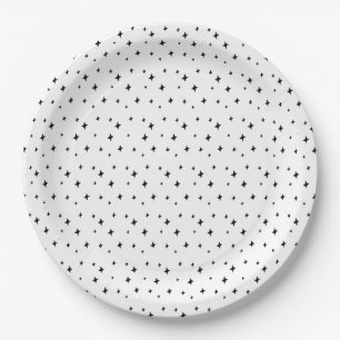 Whimsical Celestial Star Witch Themed Halloween Paper Plates