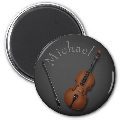 Whimsical Cello  Bow Custom Classical Musicians Magnet